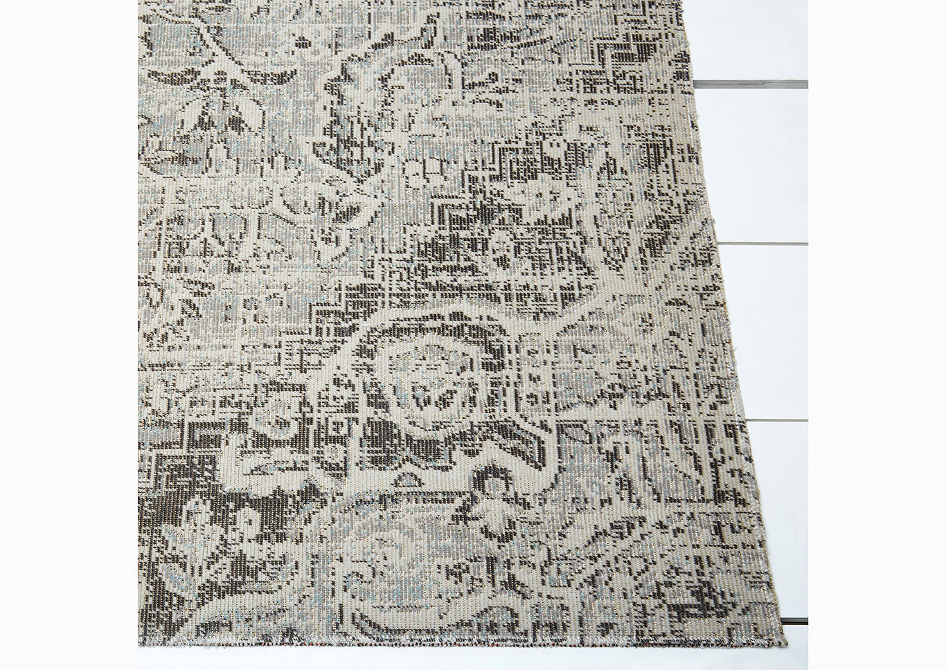 Patio Sofia Fleur Gray Area Rug,Home Dynamix